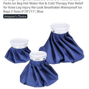 NIB Blue Waterproof Ice Bag Set